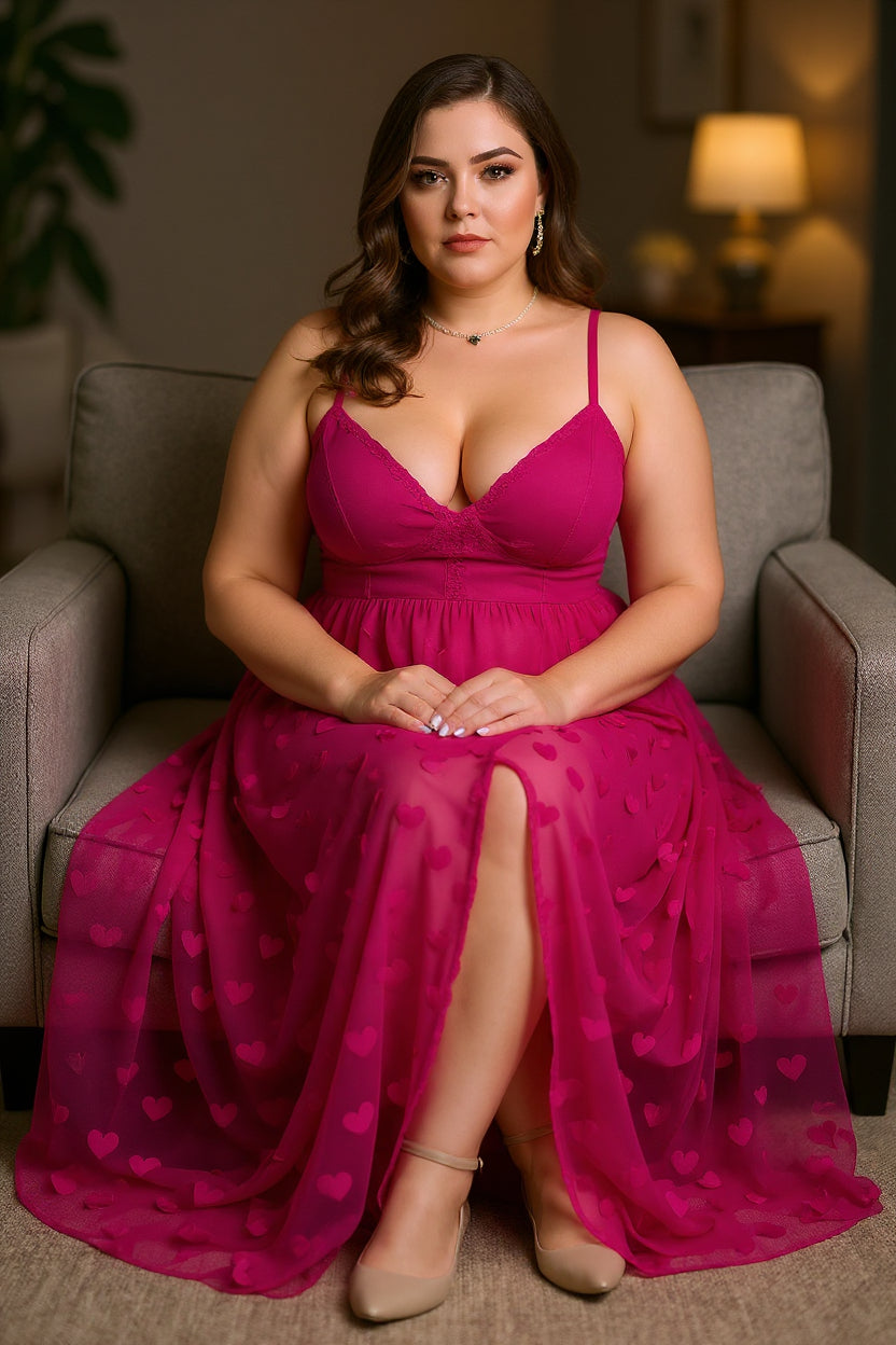 Plus Size Sexy Suspenders Hot Girl Thin Lace Women's Dress